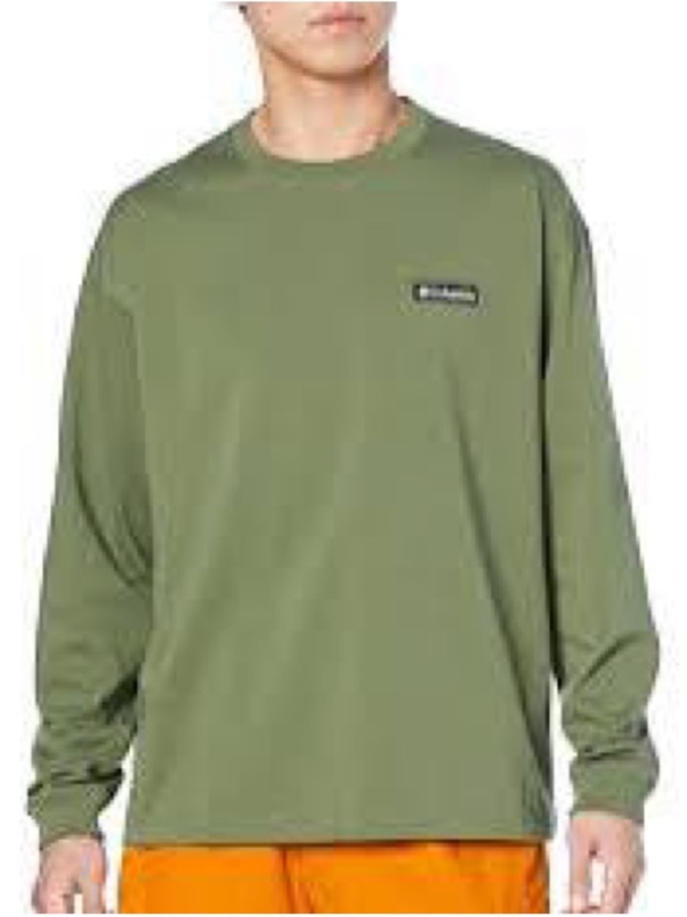 Columbia Olive Green Long Sleeve Crew Shirt